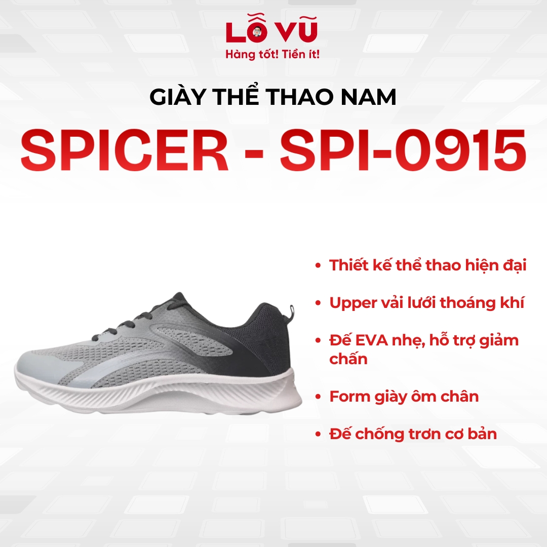 Giày thể thao nam SPICER - SPI-0915 cao cấp