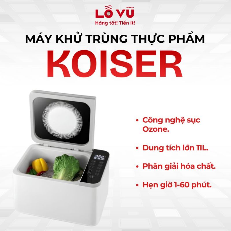 Máy khử trùng thực phẩm KOISER