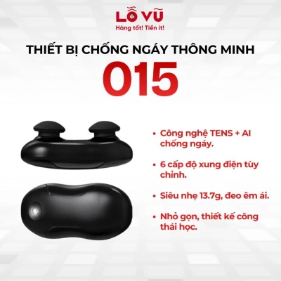 Thiết bị chống ngáy thông minh 015 - Công nghệ xung điện TENS, 6 cấp độ êm ái