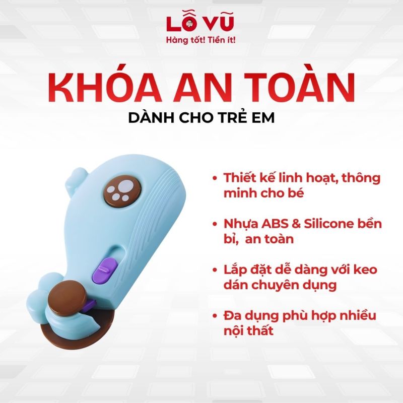 Khóa an toàn trẻ em - Chiếu sáng tự động, tiết kiệm năng lượng
