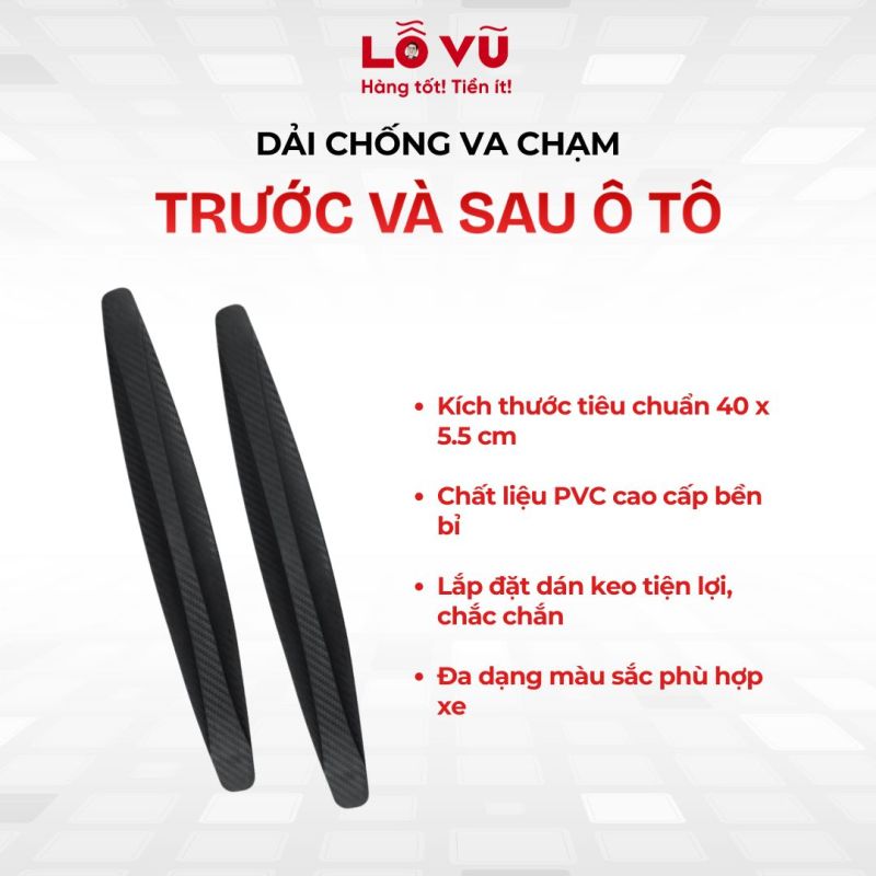 Dải chống va chạm trước và sau ô tô - Bảo vệ toàn diện, thể thao và bền bỉ
