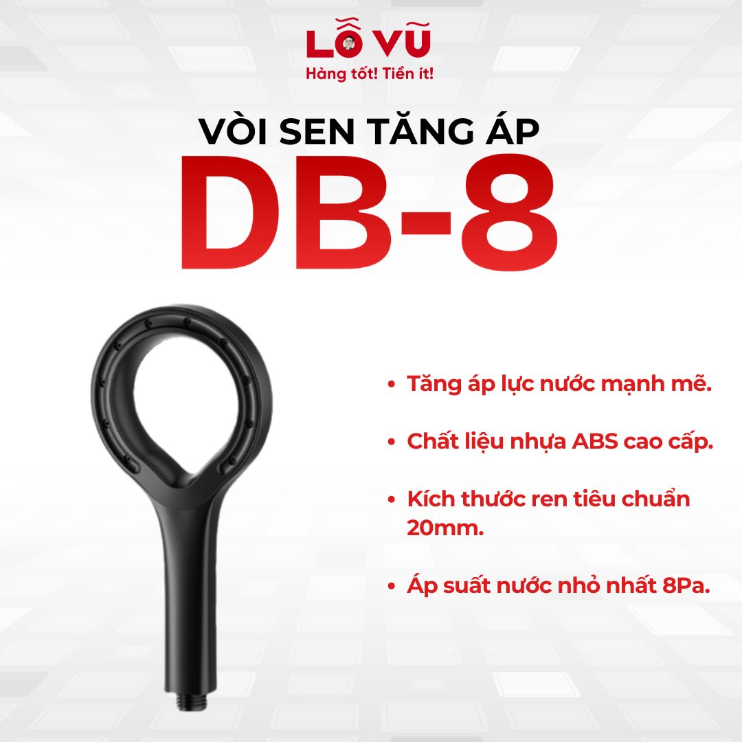 Vòi sen tăng áp DB-8
