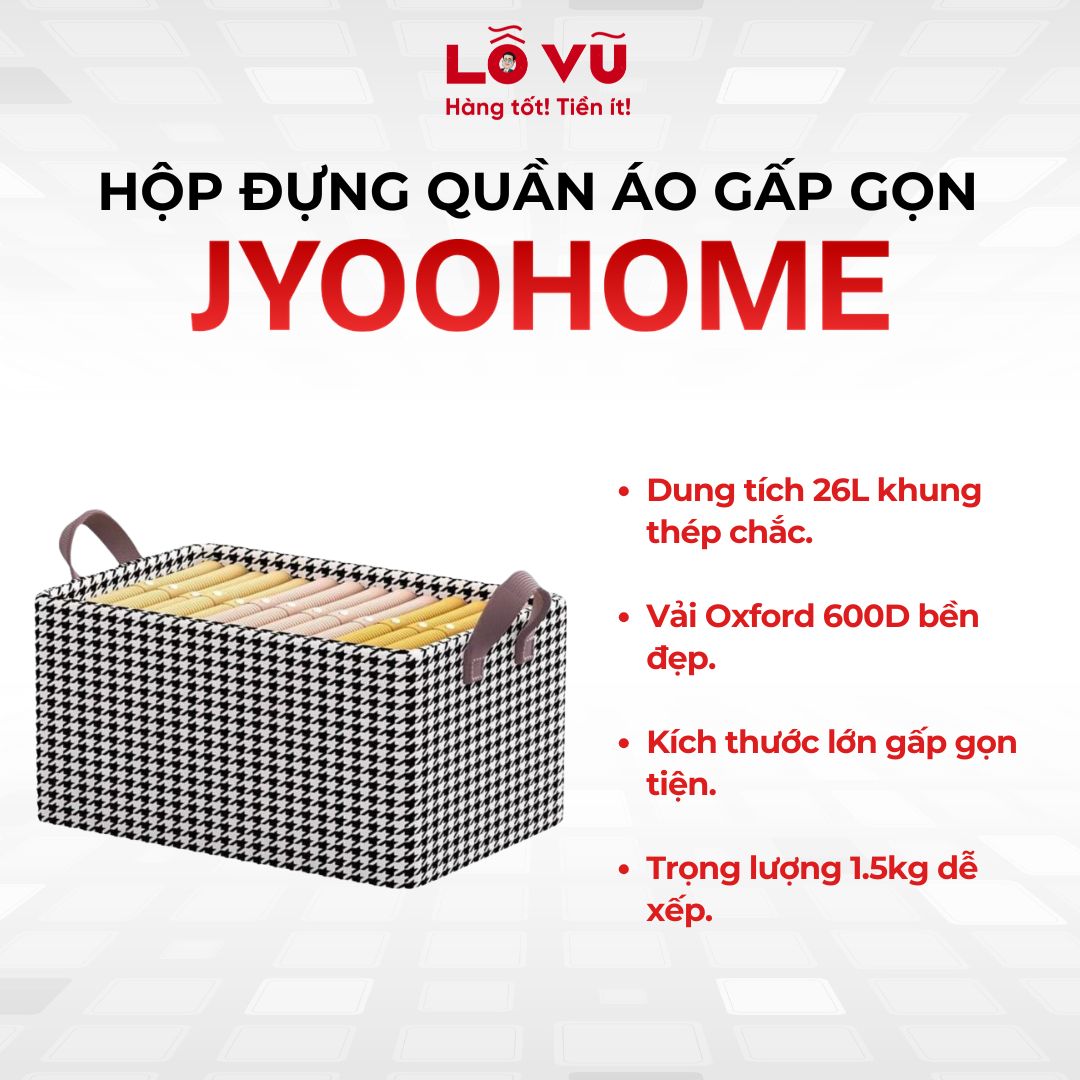 Hộp Đựng Quần Áo Gấp gọn JYoohome