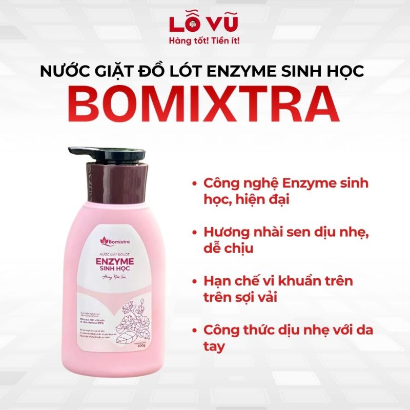 Nước giặt đồ lót Enzyme sinh học Bomixtra - BM-NGDL