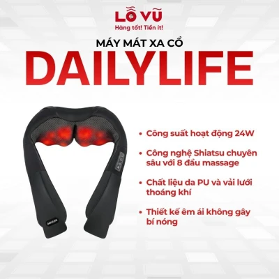 Máy mát xa cổ DAILYLIFE - Xoa dịu đau mỏi, thư giãn cổ & vai gáy
