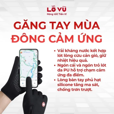 Găng tay mùa đông cảm ứng