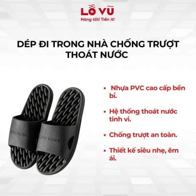Dép đi trong nhà chống trượt thoát nước size 42/43
