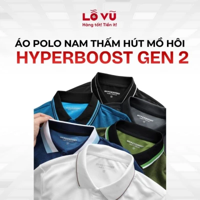 Áo Polo nam thấm hút mồ hôi Hyperboost (Gen 2)