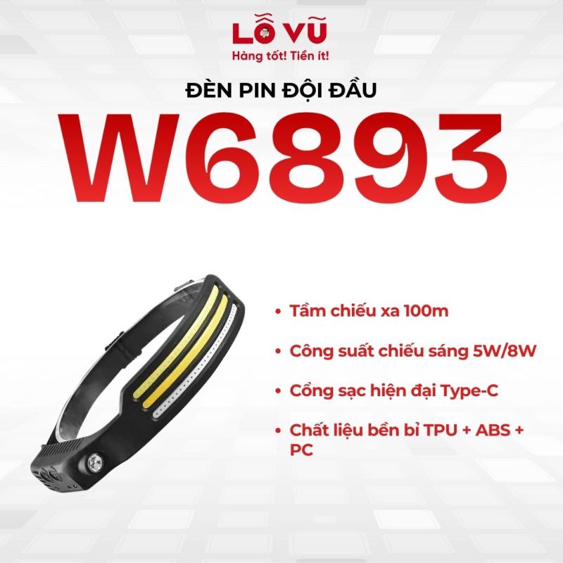 Đèn Pin đội đầu - W6893