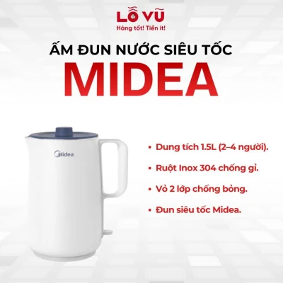 Ấm đun nước siêu tốc MIDEA