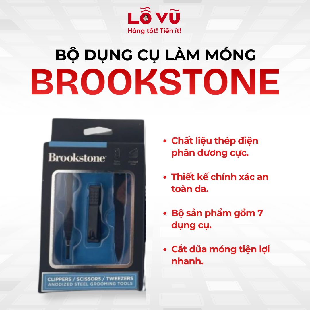 Bộ dụng cụ làm móng BROOKSTONE BK1494 - 1499 - 1624