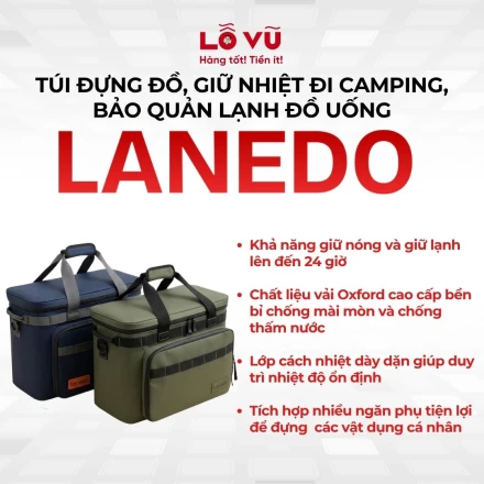 Túi đựng đồ hãng LANEDO, Giữ nhiệt đi camping, Bảo quản lạnh đồ uống