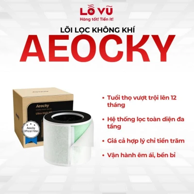 Lõi lọc không khí Aeocky - Bền bỉ suốt 12 tháng, lọc sạch hiệu quả