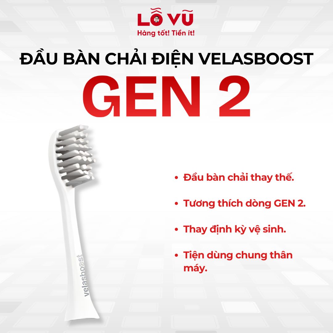 Đầu bàn chải điện Velasboost GEN 2