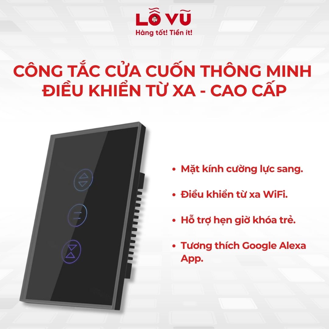 Công tắc cửa cuốn thông mình điều khiển từ xa - Cao cấp