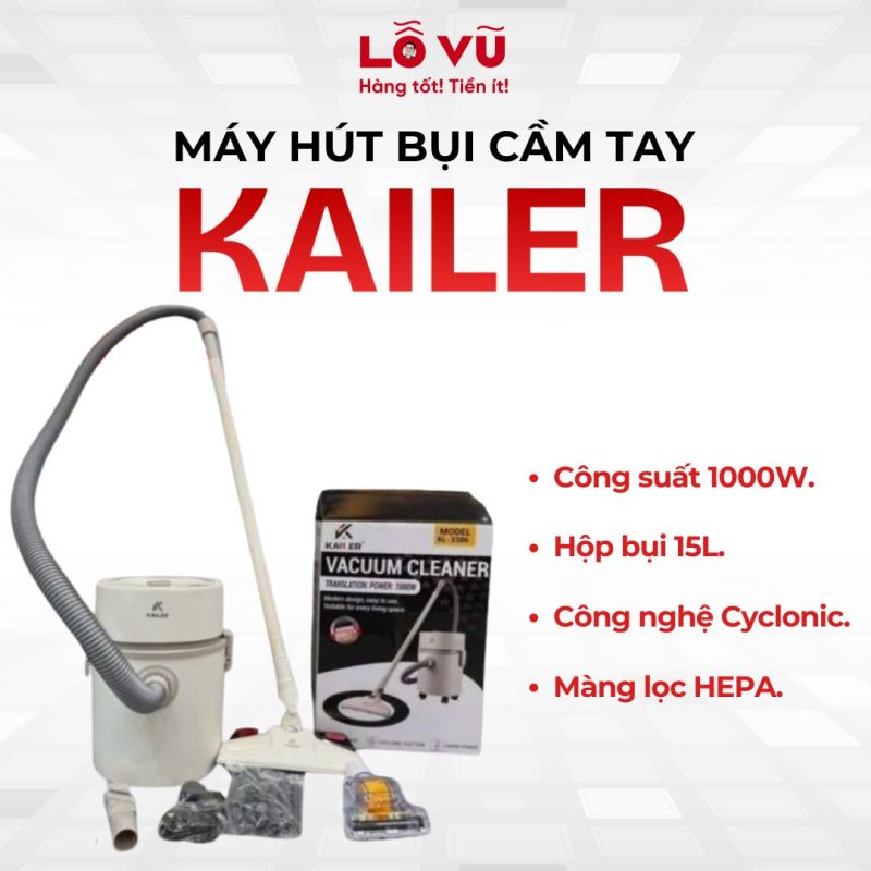 Máy hút bụi đa năng Kailer KL-3386 1000W